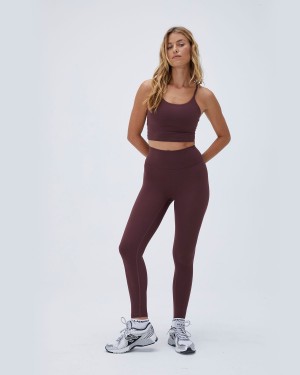 Burgundy Adanola Ultimate Leggings | 9067-WHVMJ