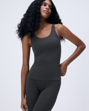 Deep Grey Adanola Ultimate Longline Tank Top | 0632-CPAMK