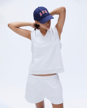 Light Grey Adanola Sweatshirt Vest | 7659-RYOIS