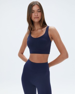 Navy Blue Adanola Ultimate Cross Back Bra | 8396-YJOLQ