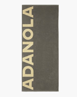 Olive Green Adanola Branded Towel | 6701-BWUYD
