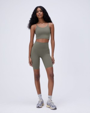 Olive Green Adanola Ultimate Bike Shorts | 5604-ZXIRB