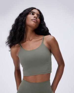 Olive Green Adanola Ultimate Tank Bra | 0741-CPYSI